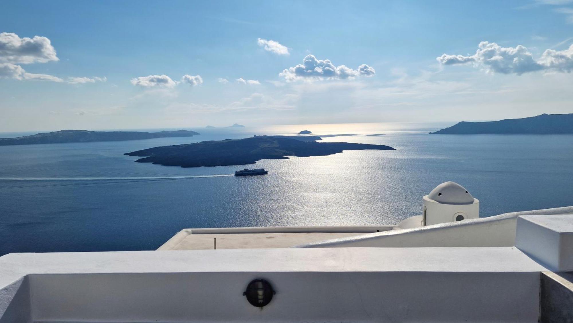 Karpimo Horizon - Caldera View With Private Hot Tub Vila Firostefani Exterior foto
