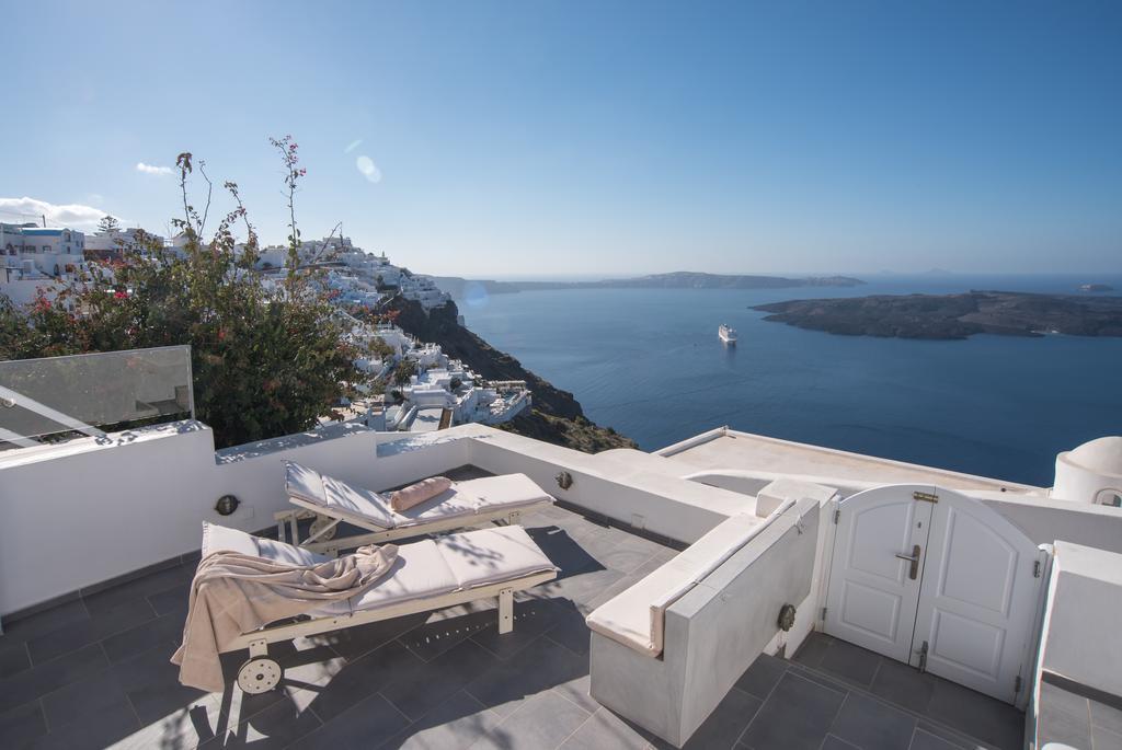 Karpimo Horizon - Caldera View With Private Hot Tub Vila Firostefani Exterior foto