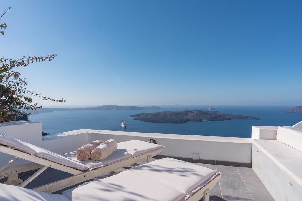 Karpimo Horizon - Caldera View With Private Hot Tub Vila Firostefani Exterior foto