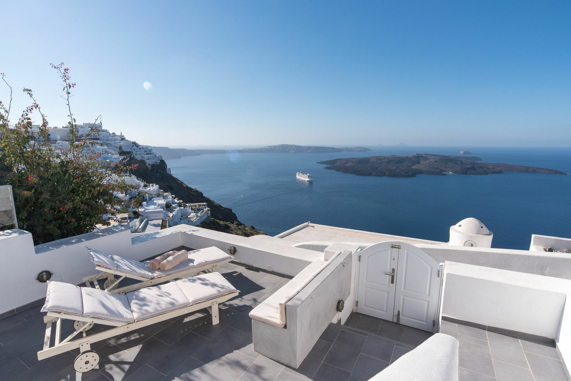 Karpimo Horizon - Caldera View With Private Hot Tub Vila Firostefani Exterior foto